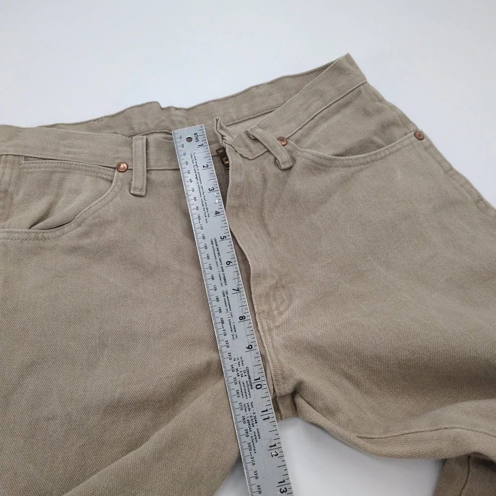 Wrangler Men's Regular Fit Denim Jeans Tan Beige Size 31x28 Casual Workwear
